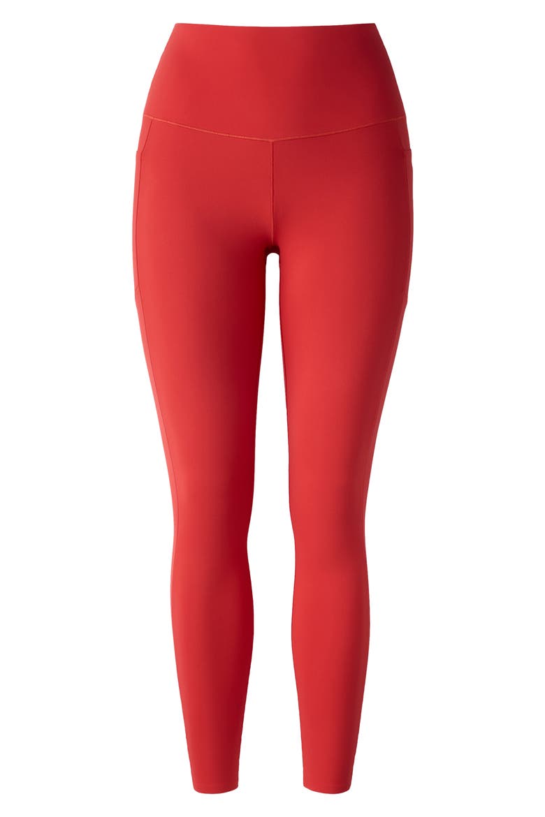 Revive Pockets 7/8 Leggings, Alternate, color, CABANA RED