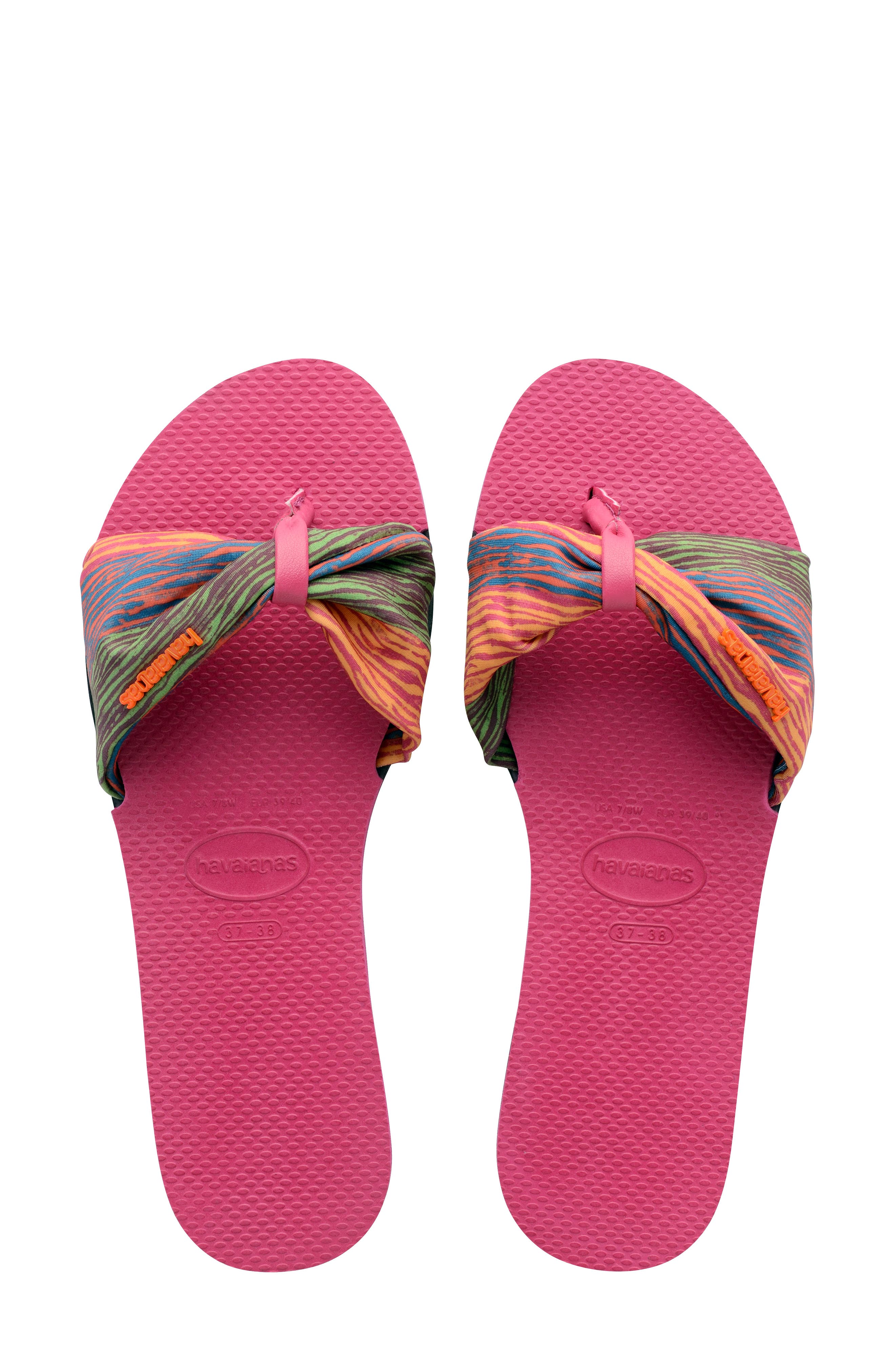 You Saint Tropez Sandal, Main, color, PINK ELECTRIC