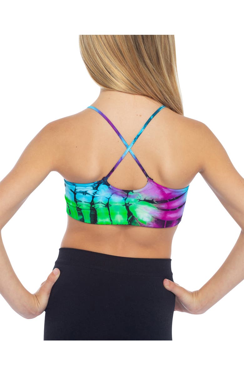 Malibu Sugar Swirl tie dye bra cami -Little Kids, Alternate, color, 