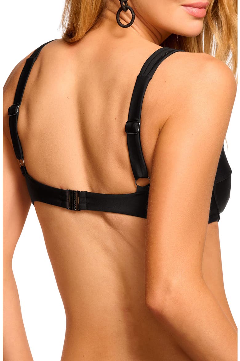 Rafaelle Underwire Bikini Top, Alternate, color, BLACK