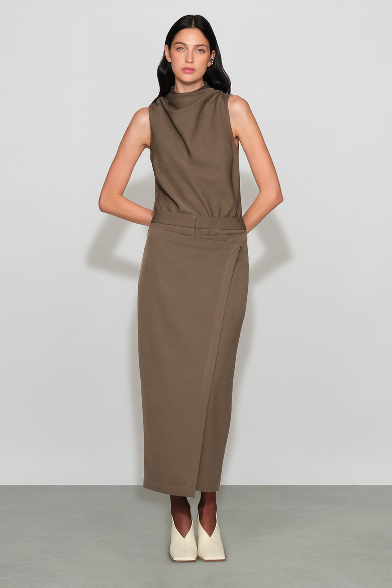 Simon Suiting Skirt, Alternate, color, mushroom
