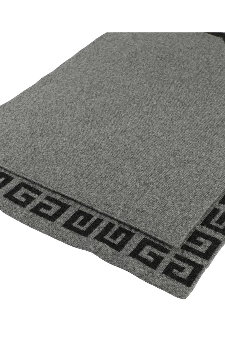Givenchy Double Face 4G Wool & Cashmere Scarf, Alternate, color, Grey Multi