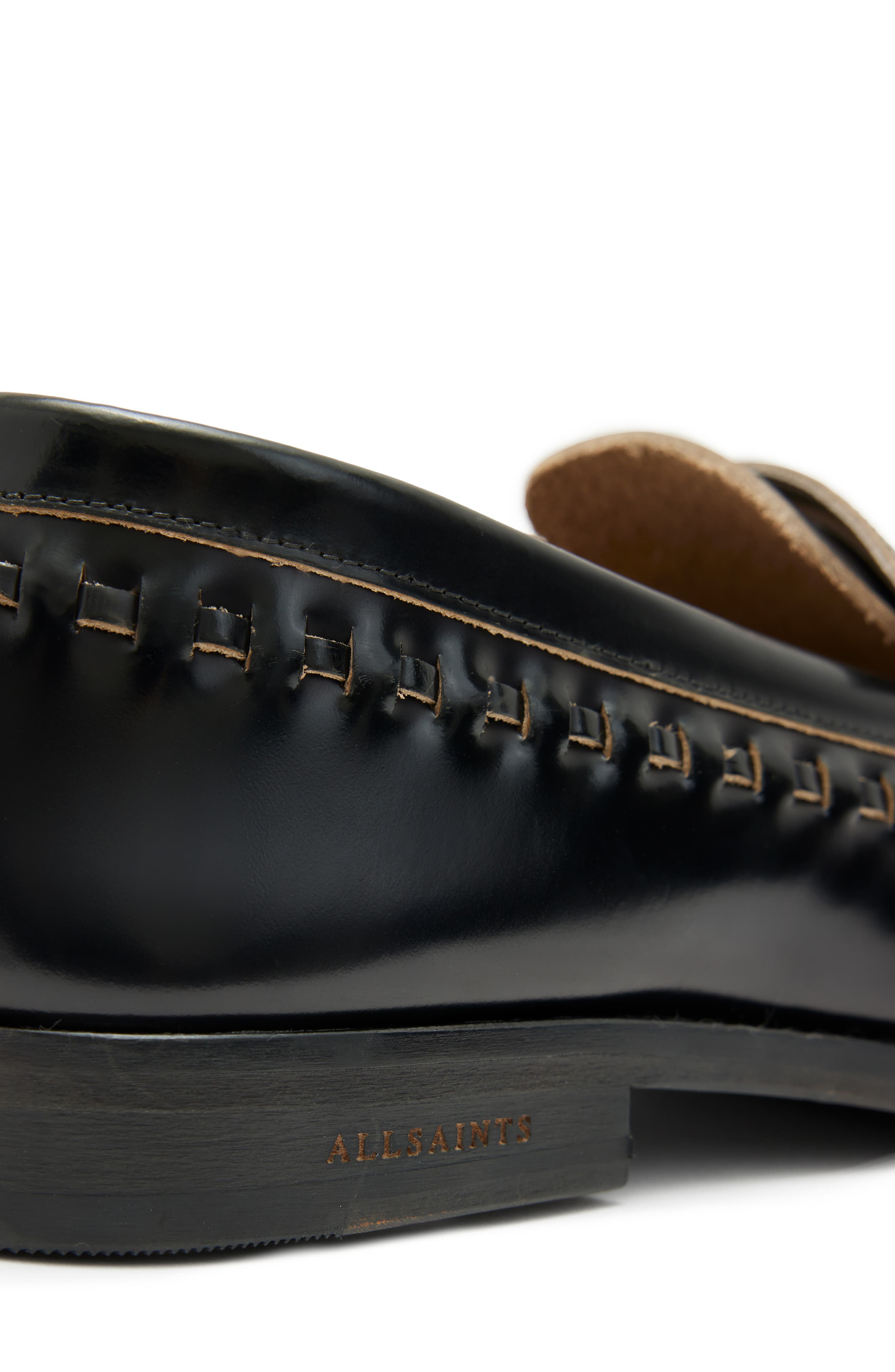 AllSaints Sammy Penny Loafer, Alternate, color, 