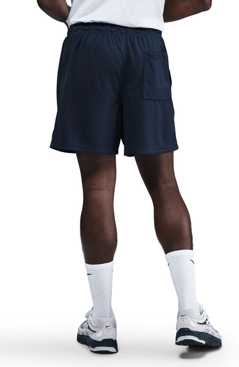 Nike Club Flow Mesh Athletic Shorts, Alternate, color, Obsidian/ White