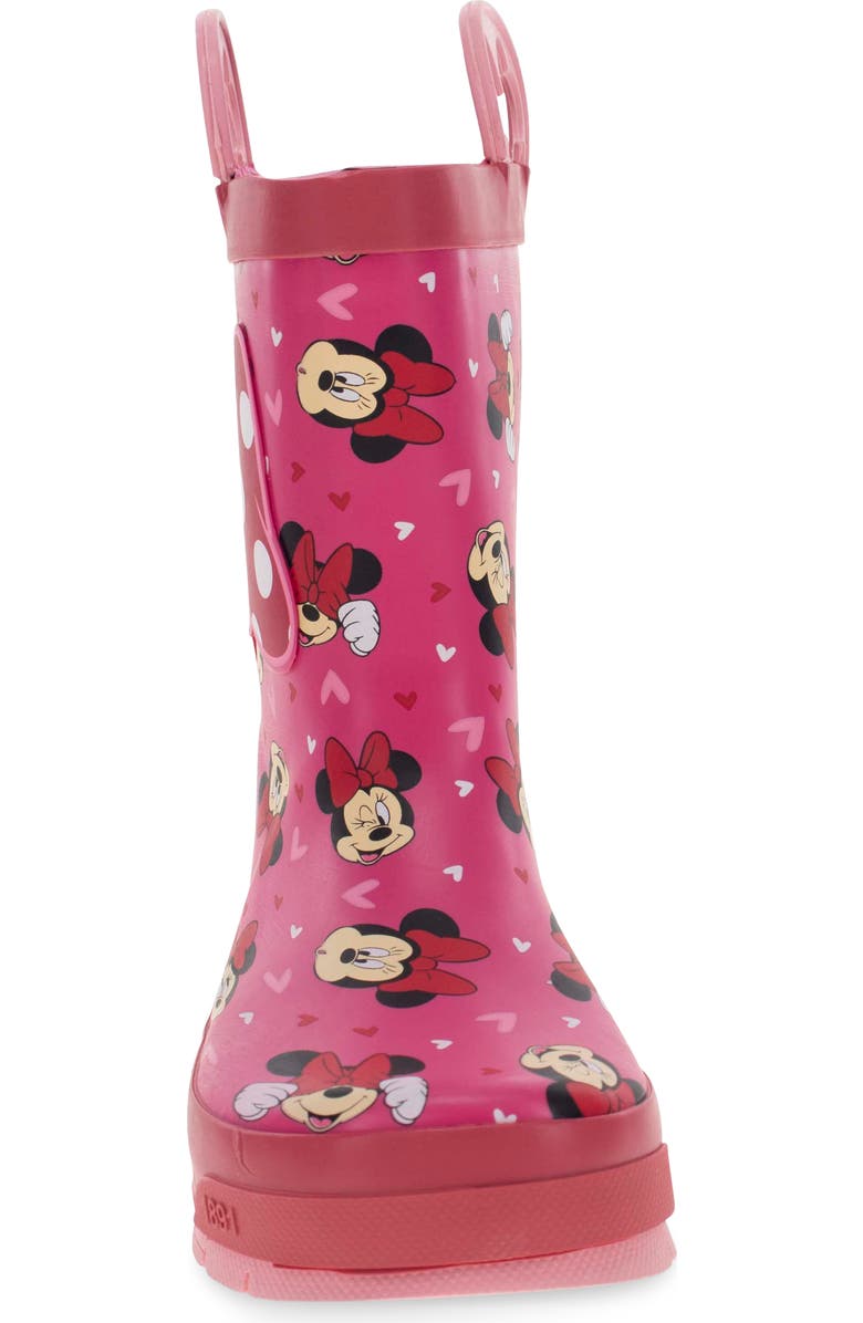 Western Chief Kids' Minnie Love Waterproof Rain Boot, Alternate, color,