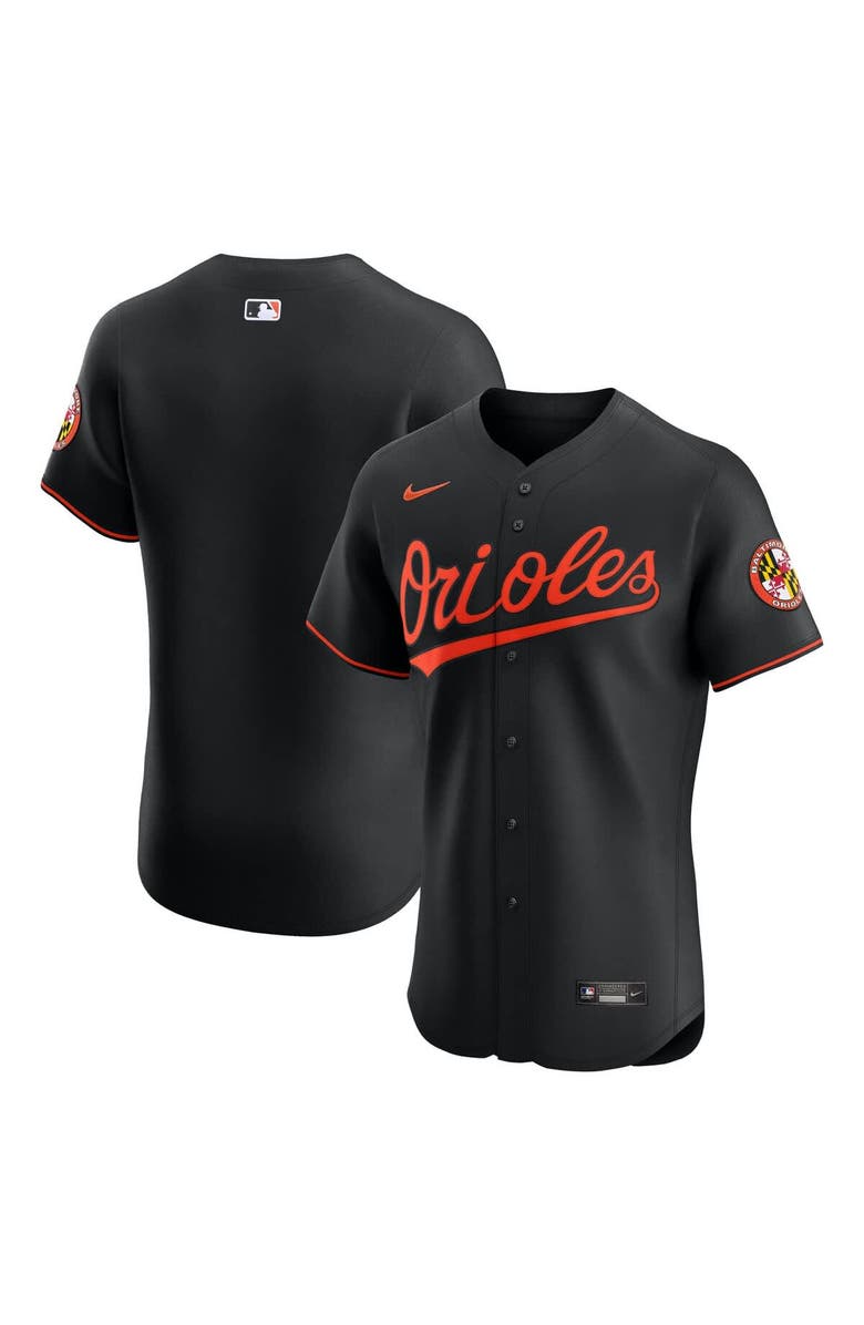Nike Men's Nike Black Baltimore Orioles Alternate  Elite Jersey, Alternate, color, Black