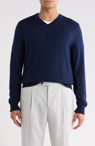 Nordstrom Washable Merino Wool V-Neck Sweater