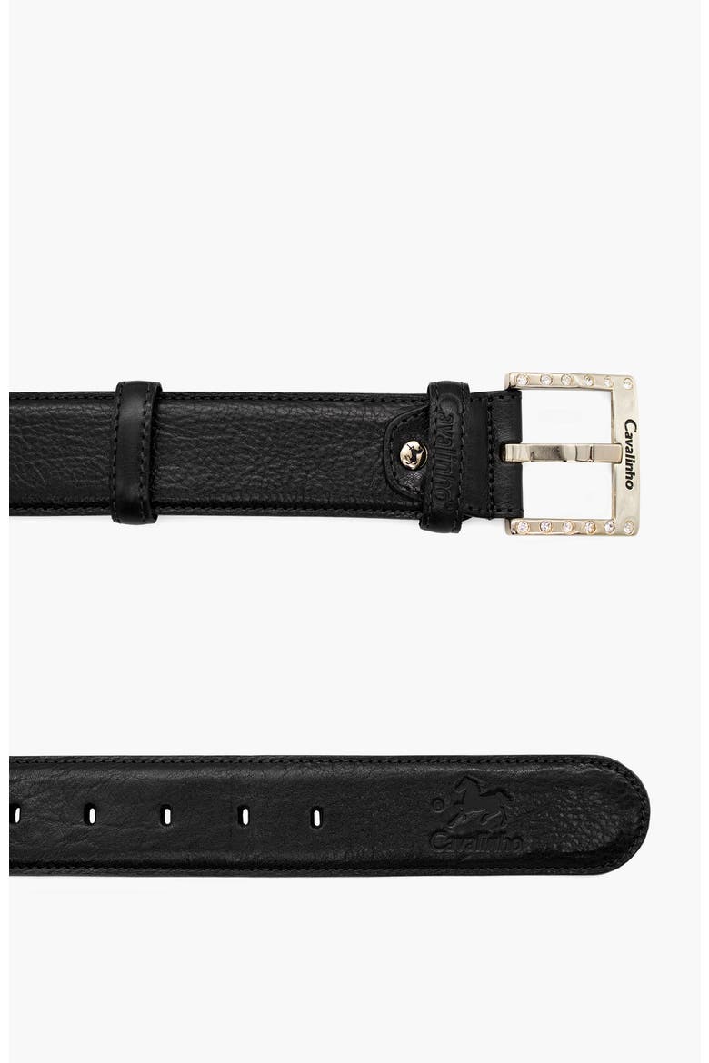 Classic 908 Leather Belt, Alternate, color, Black