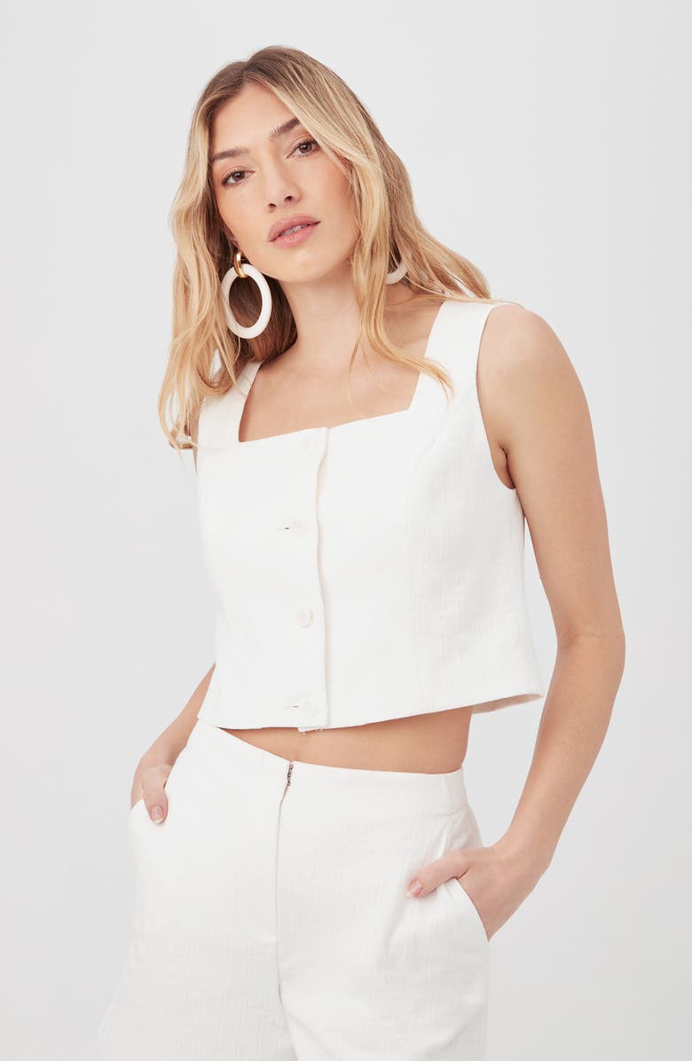 Trina Turk Refreshment 2 Top, Alternate, color, Whitewash