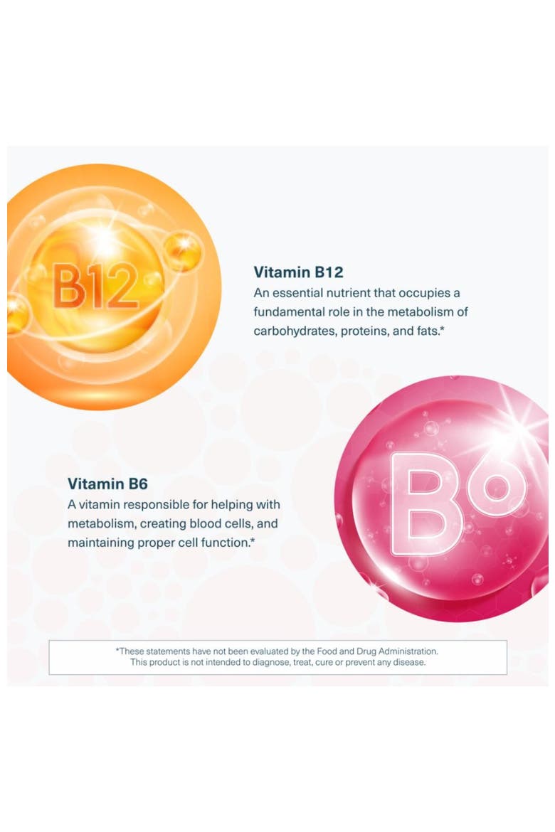 B12 B6 Daily Energy and Brain Support Supplement Liquid Raspberry 12 Pack 1oz, Alternate, color, None