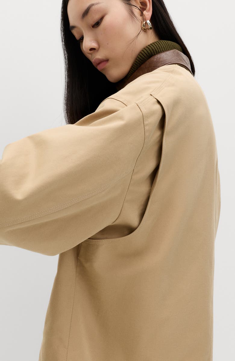 M&S Cotton Blend Twill Bomber Jacket, Alternate, color, Light Caramel Brown