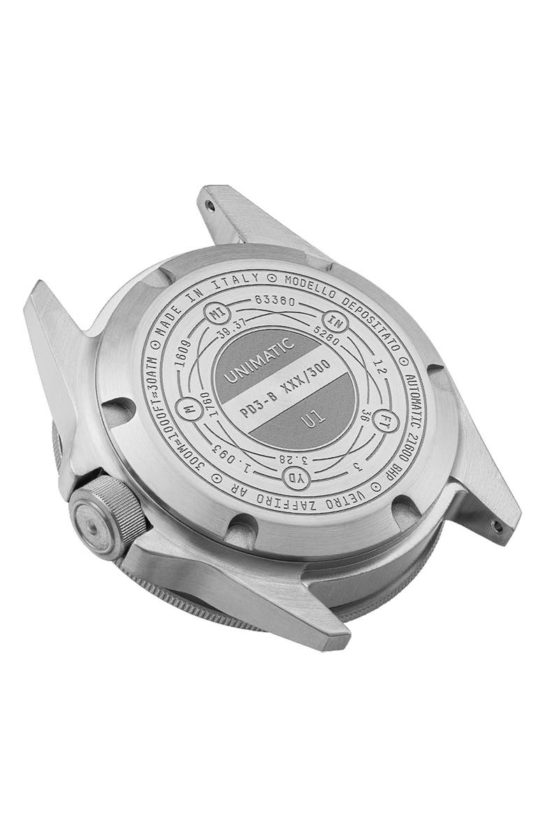 UNIMATIC ProDiver Modello Uno U1-PD3-B Automatic NATO Strap Watch, 41.5mm, Alternate, color, Black