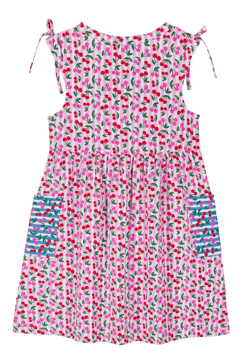 Kids' Cherry Print Dress, Alternate, color, PINK MULTI
