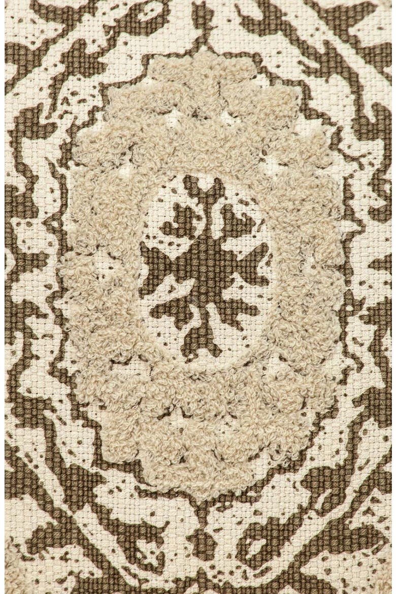 Abu Cotton Throw Pillow, Alternate, color, BEIGE