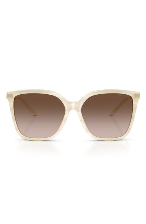 The Jacquie 57mm Gradient Irregular Sunglasses
