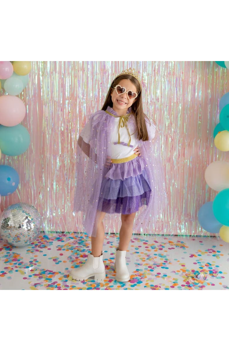 Sweet Wink Lavender Star Cape, Alternate, color, Lavender