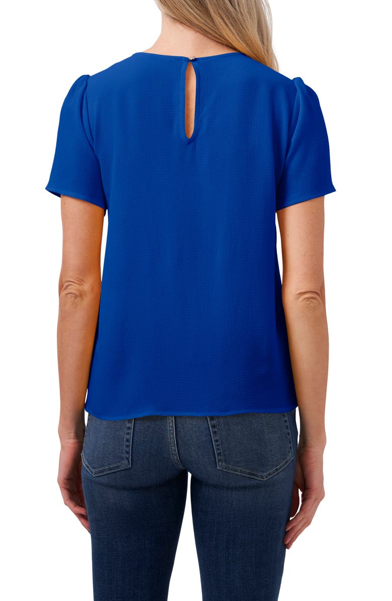 CeCe Pleat Front Top, Alternate, color, Royal Blue