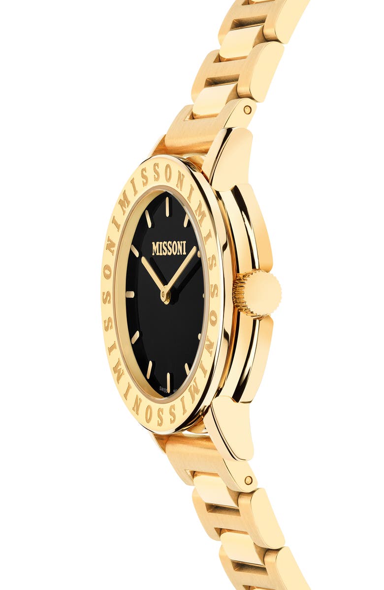 Missoni M2 Bracelet Watch, 34.5mm, Alternate, color, Ip Yellow Gold