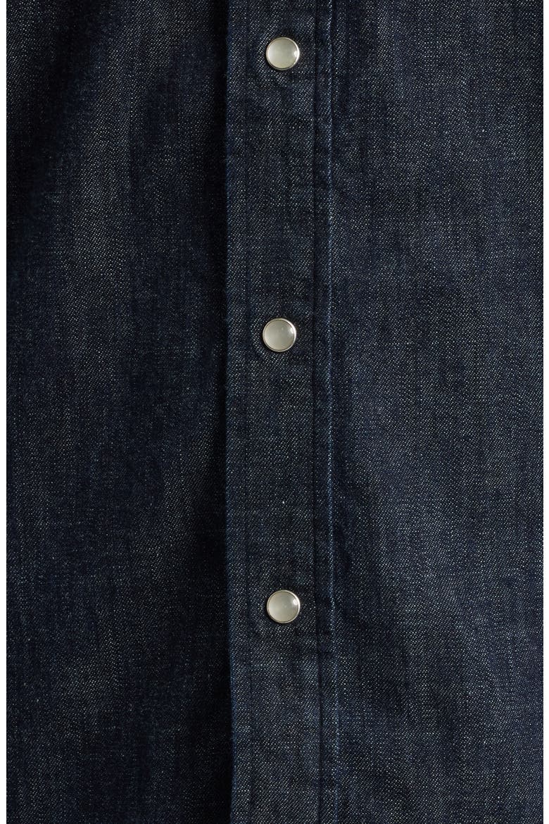 Denim Western Button-Up Shirt, Alternate, color, BLUE DENIM
