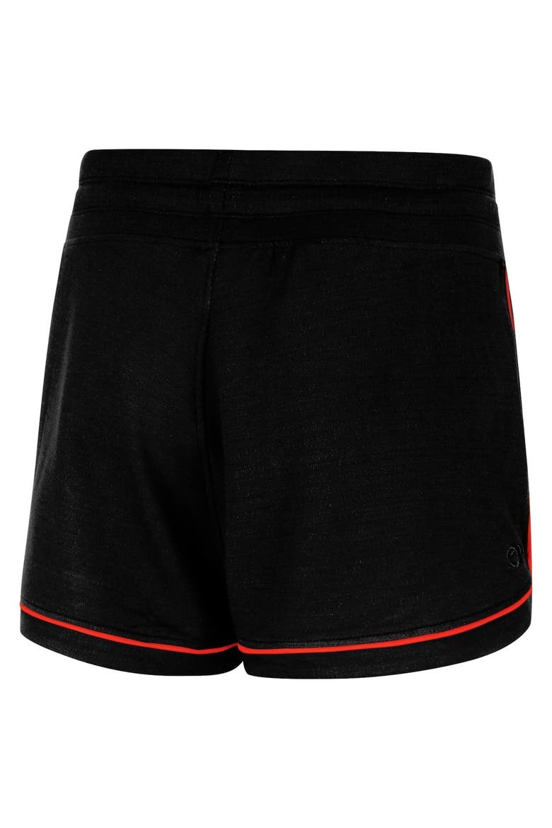 Women's Colosseum Black Clemson Tigers Lil Sebastian Tri-Blend Shorts, Alternate, color, Black