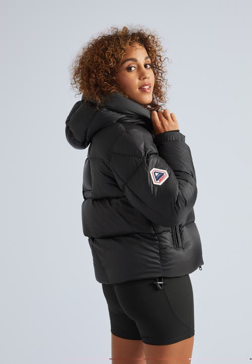 Jack1t High Collar Puffer Jacket In Black