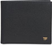 TOM FORD T-Line Small Grain Calfskin Leather Bifold Wallet