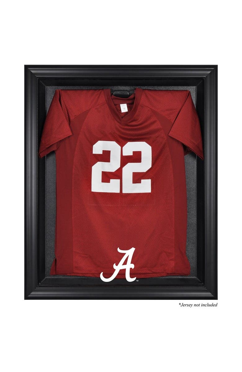 FANATICS AUTHENTIC Alabama Crimson Tide Black Framed Logo Jersey Display Case, Main, color, 
