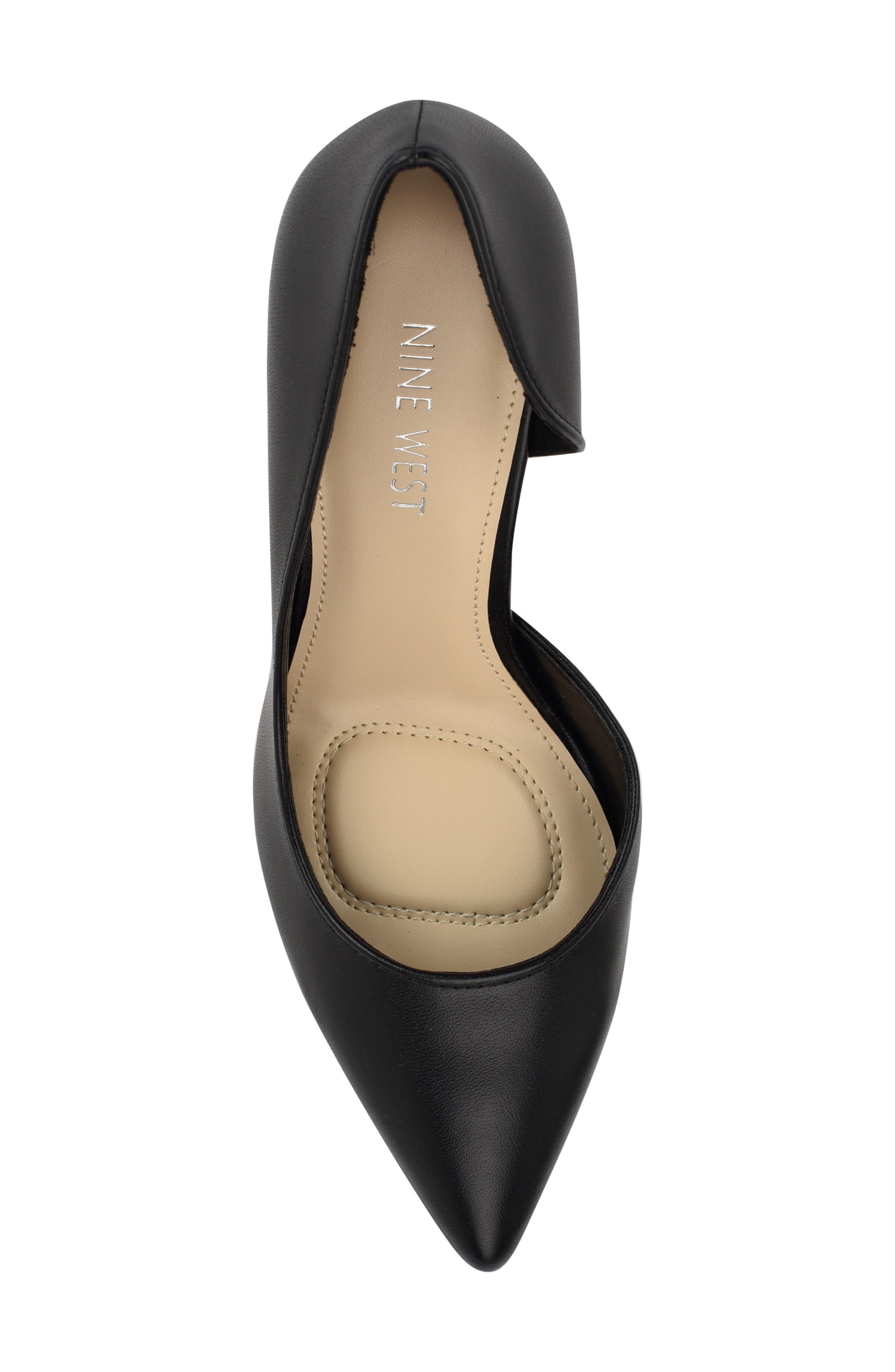 Nine West Everytime d'Orsay Pointed Toe Pump, Alternate, color, Black