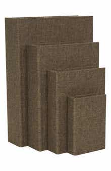 SONOMA SAGE HOME Set of 4 Faux Book Boxes