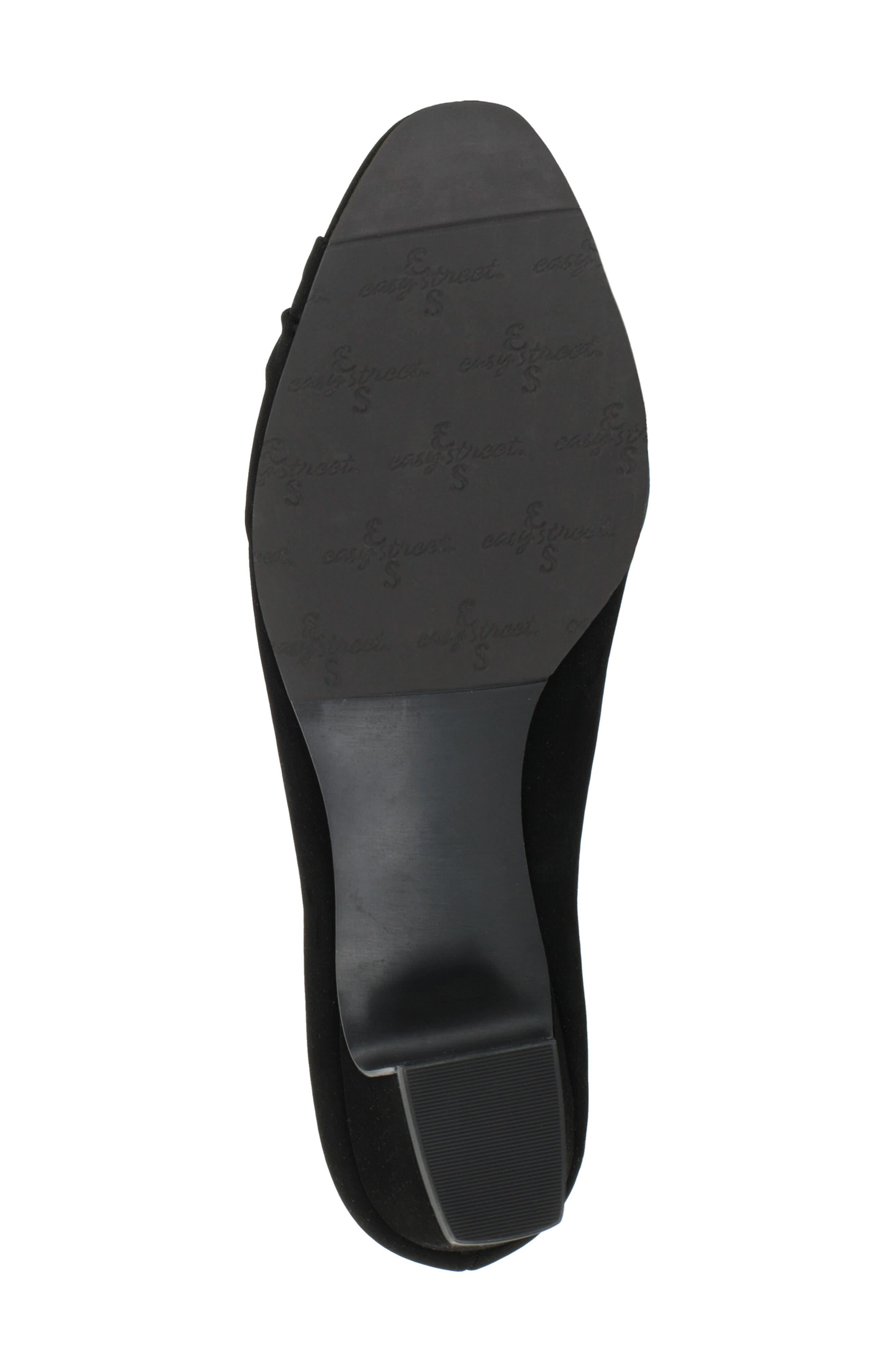 EASY STREET Eloise Ruched Block Heel Pump - Multiple Widths Available, Alternate, color, Black Lamy