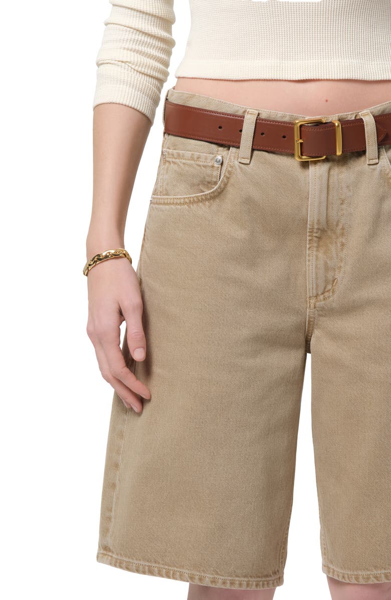 Citizens of Humanity Court Denim Shorts, Alternate, color, Catalina Light Beige