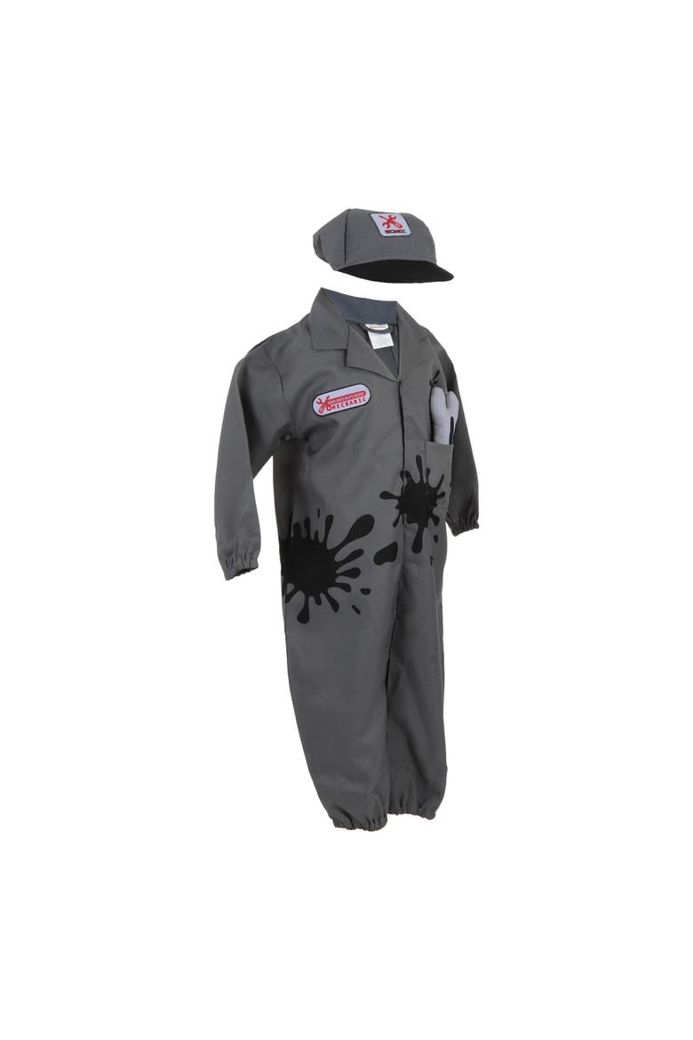 Gray Kids Mechanic Garment Career Dress Up, Alternate, color, Gray