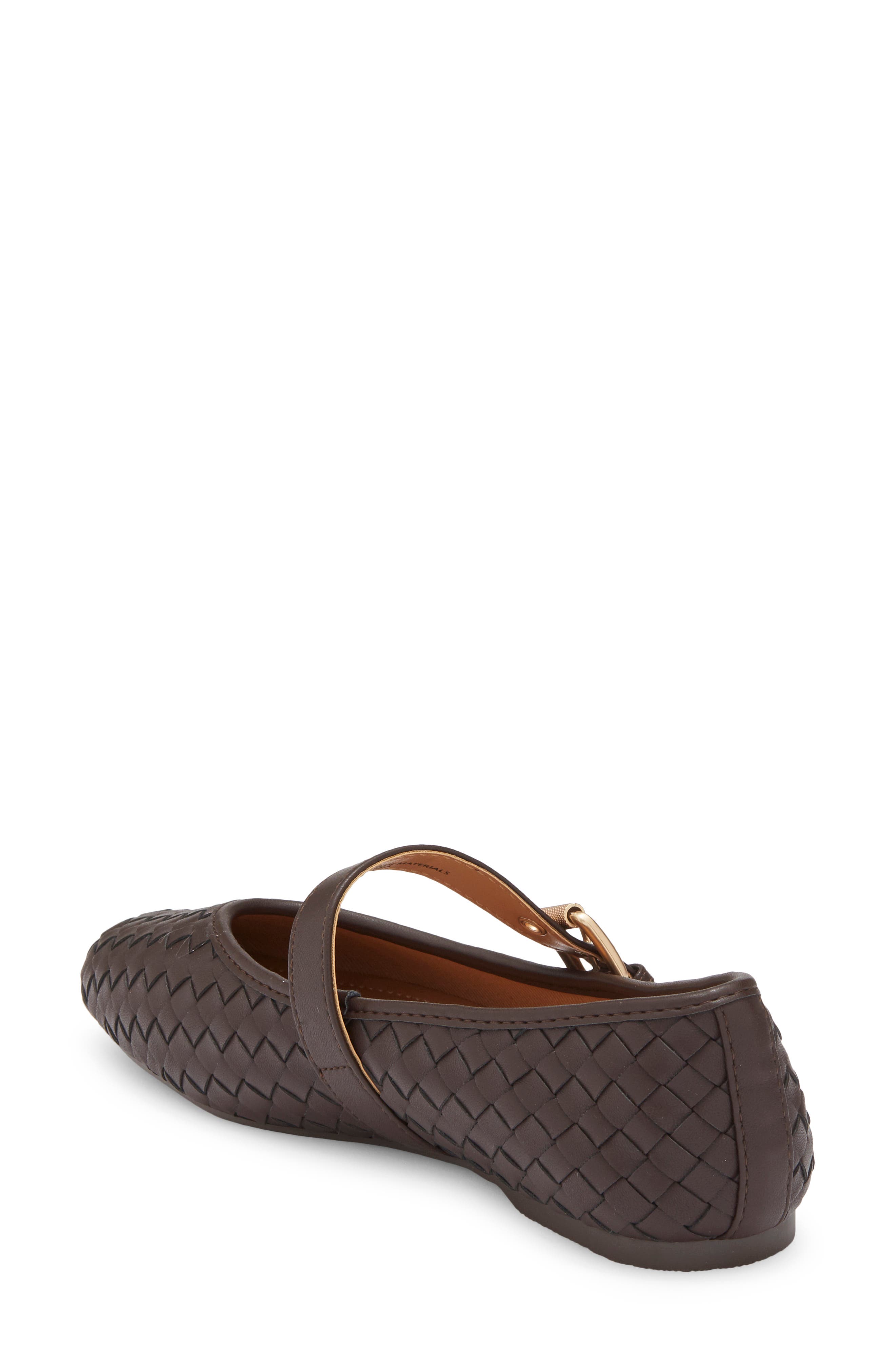 DV by Dolce Vita Mulaney Woven Mary Jane Flat, Alternate, color, Brown