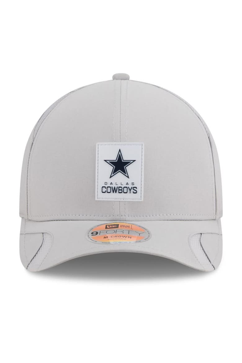 Men's New Era Gray Dallas Cowboys 2025 Sideline  M-Crown 9FORTY Adjustable Hat, Alternate, color, Gray