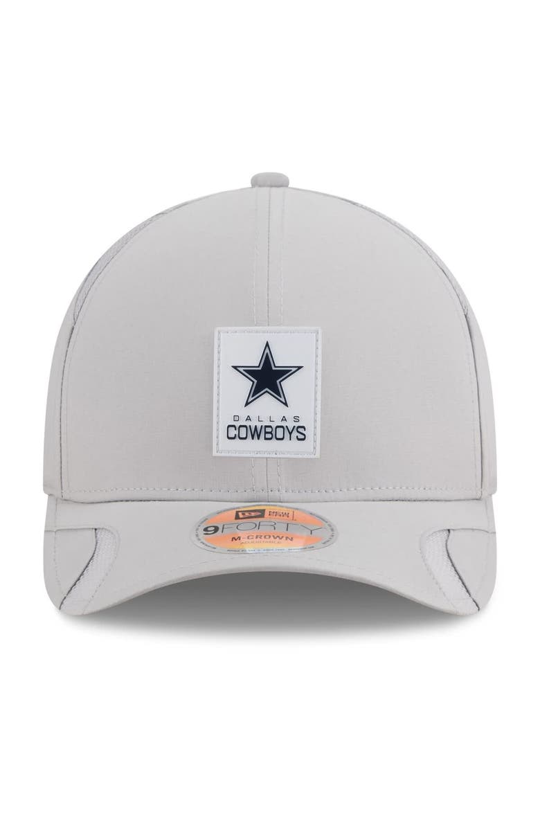 New Era Men's New Era Gray Dallas Cowboys 2025 Sideline M-Crown 9FORTY Adjustable Hat, Alternate, color, Gray