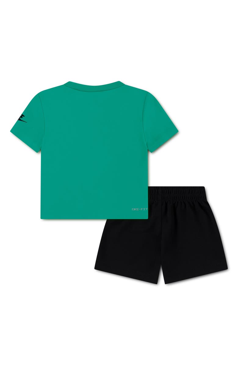 Nike Futura T-Shirt & Shorts Set, Alternate, color, Black/ Stadium Green