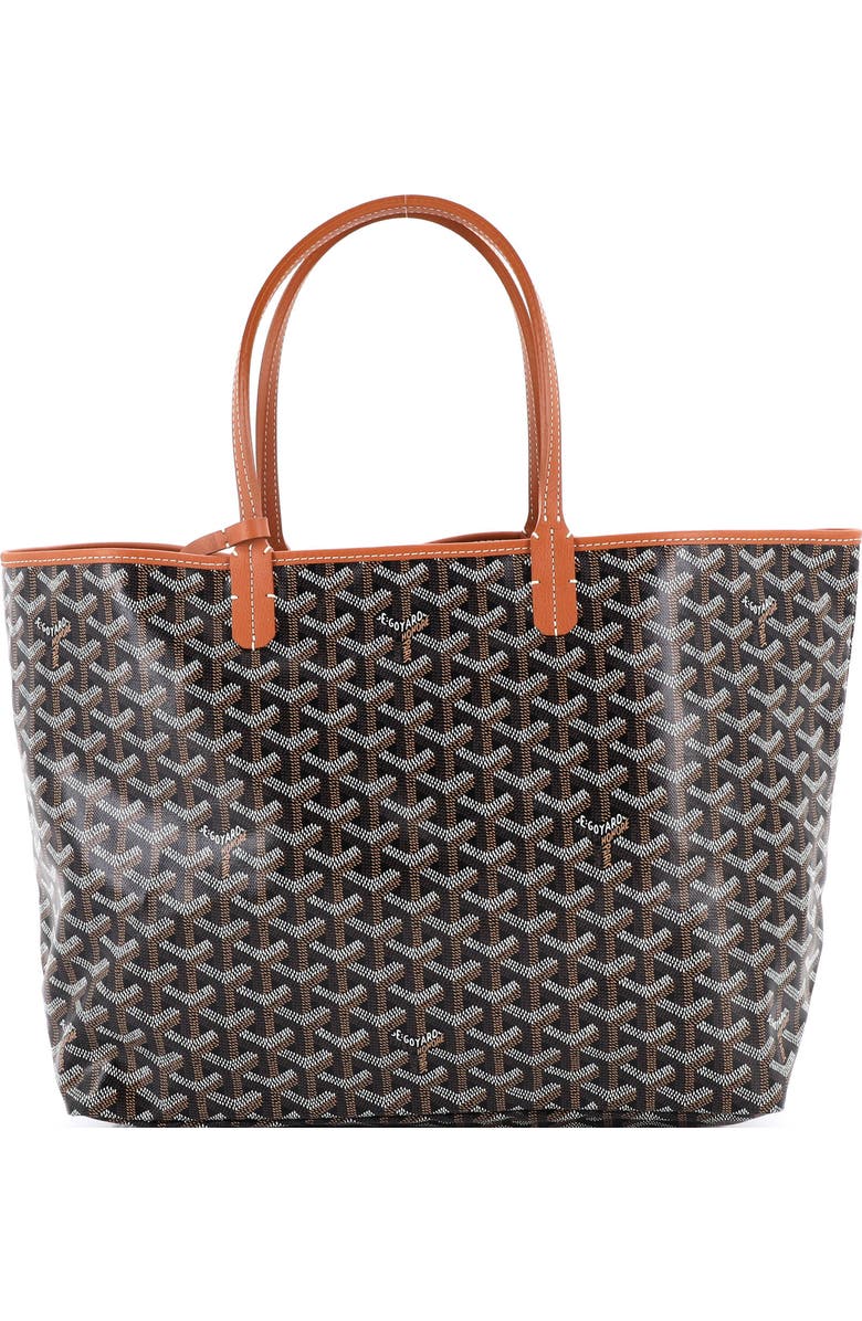 Pre-Owned Goyard Saint Louis Tote Coated Canvas PM, Main, color, Brown
