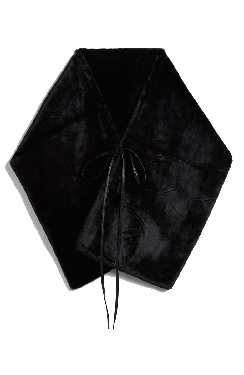 Apparis Aretha Pluche Faux Fur Wrap, Alternate, color, 