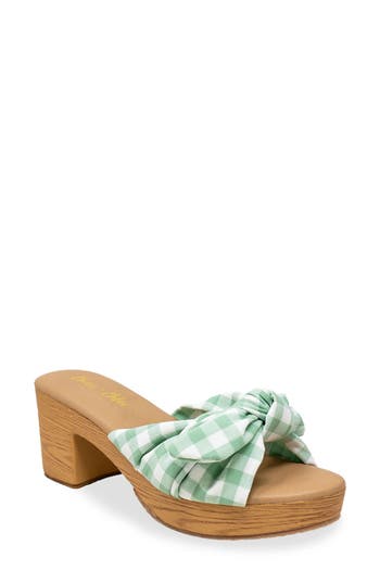 Chase & Chloe Chase And Chloe Knot Top Platform Sandal