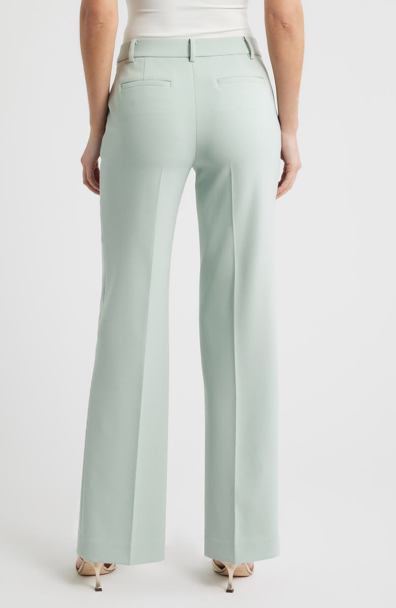 Anne Klein High Waist Wide Leg Pull-On Pants, Alternate, color, Soft Aloe