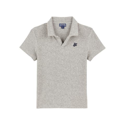 Kids' Solid Kid Terry Polo