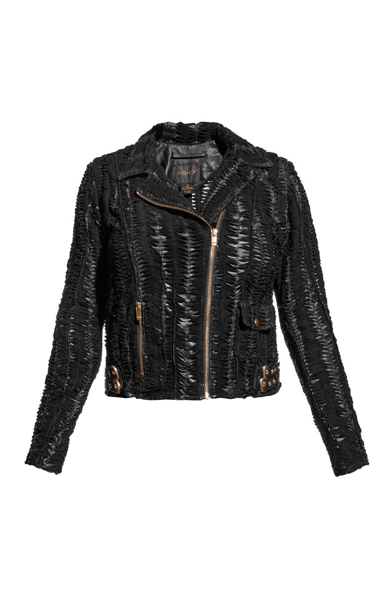 AS by DF Safe & Sound Leather Jacket, Alternate, color, 