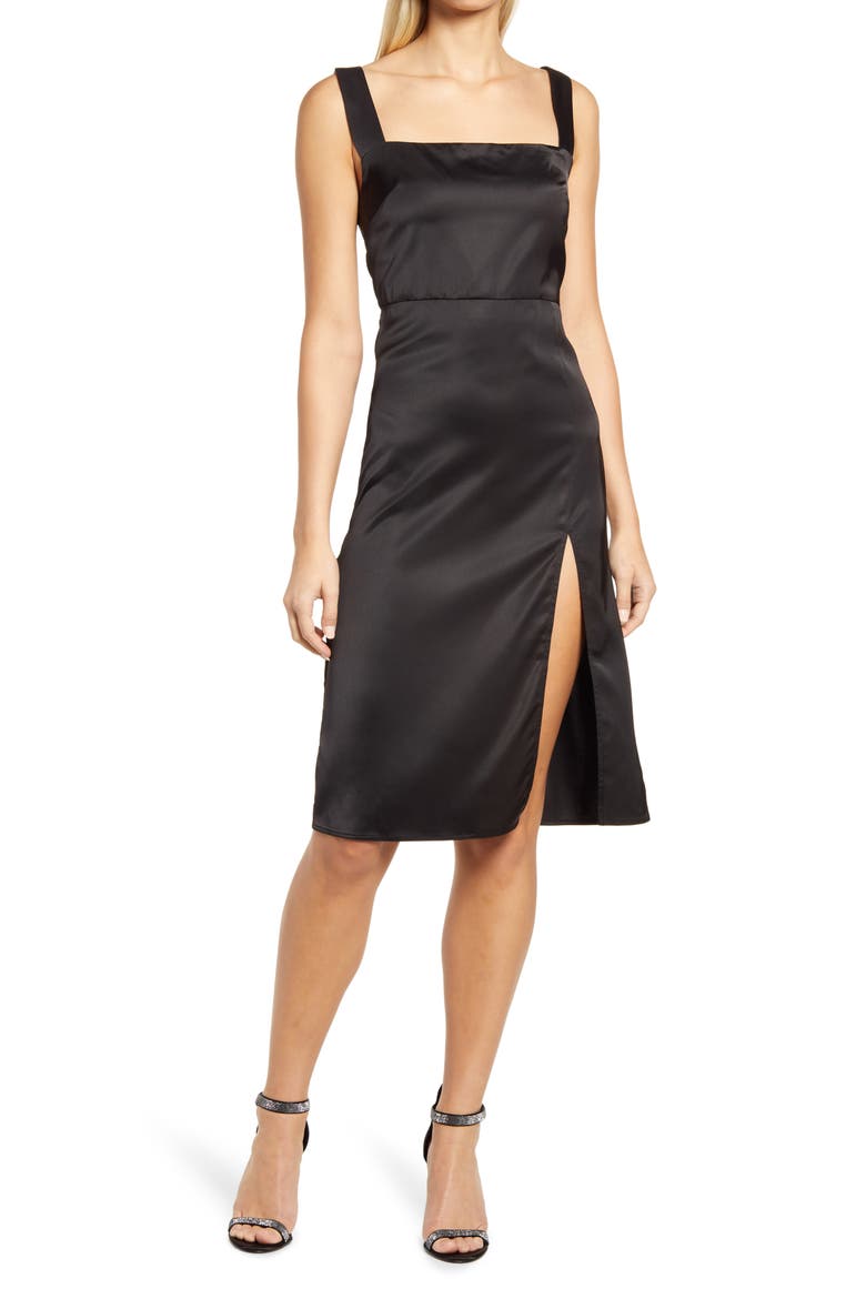 Date Night Dress, Main, color, BLACK