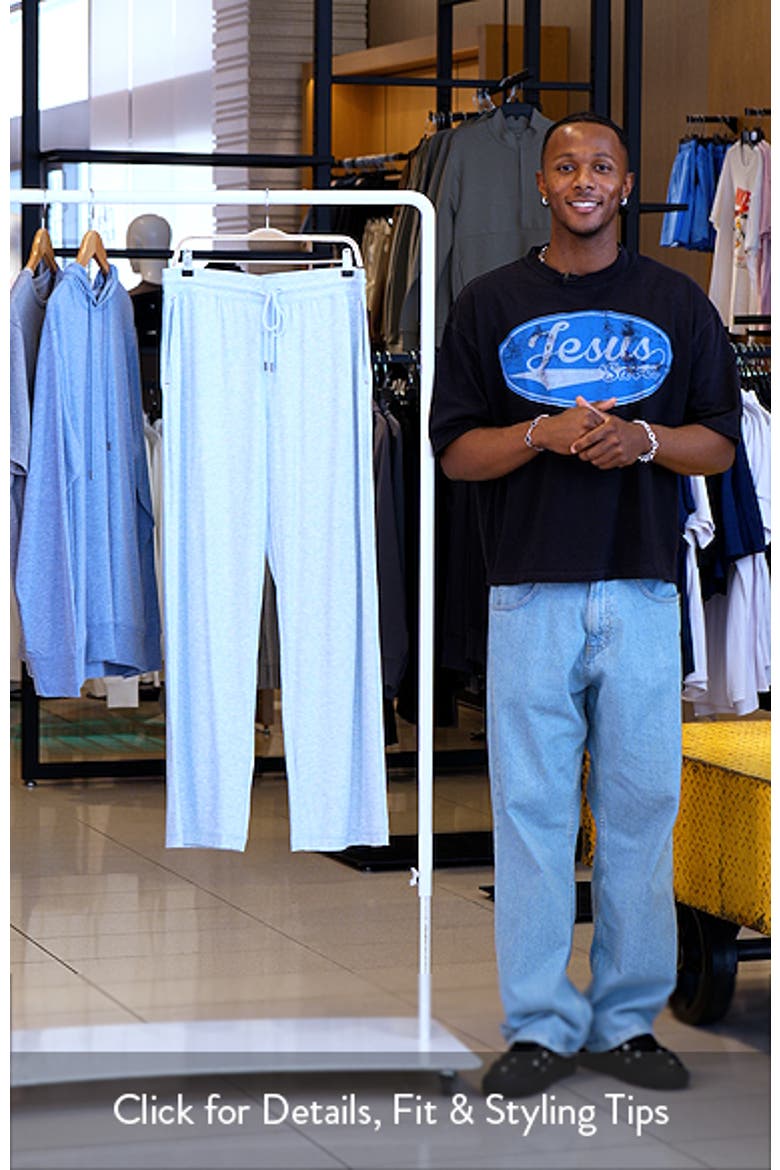 Ribbed Rayon Blend Drawstring Pajama Pants video