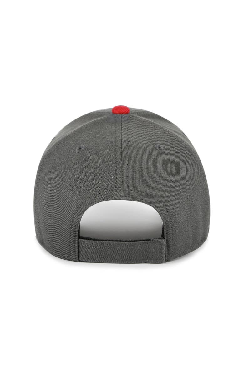 Men's '47 Charcoal Kansas City Chiefs Split Block MVP Adjustable Hat, Alternate, color, Charcoal