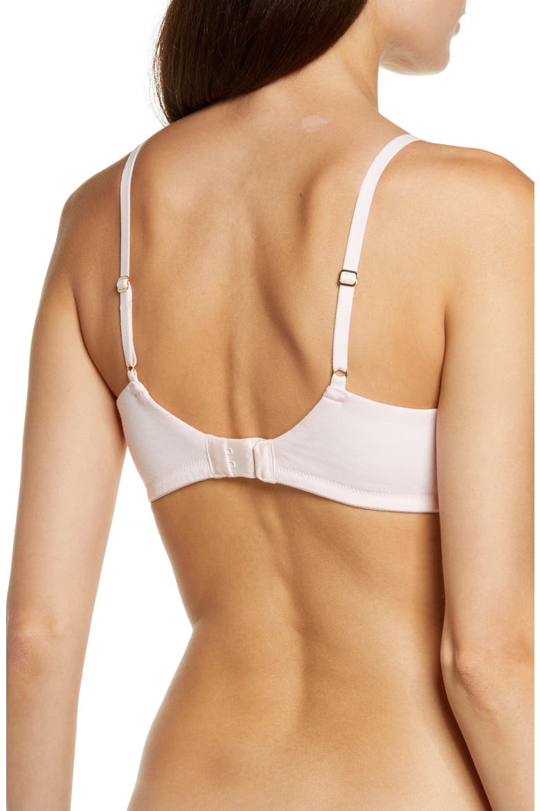 Bliss Wireless Pima Cotton Nursing Bra, Alternate, color, BLUSH PINK