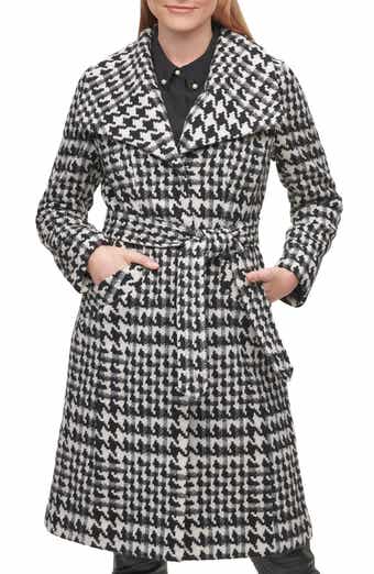 KARL LAGERFELD PARIS Puff Sleeve Belted Coat