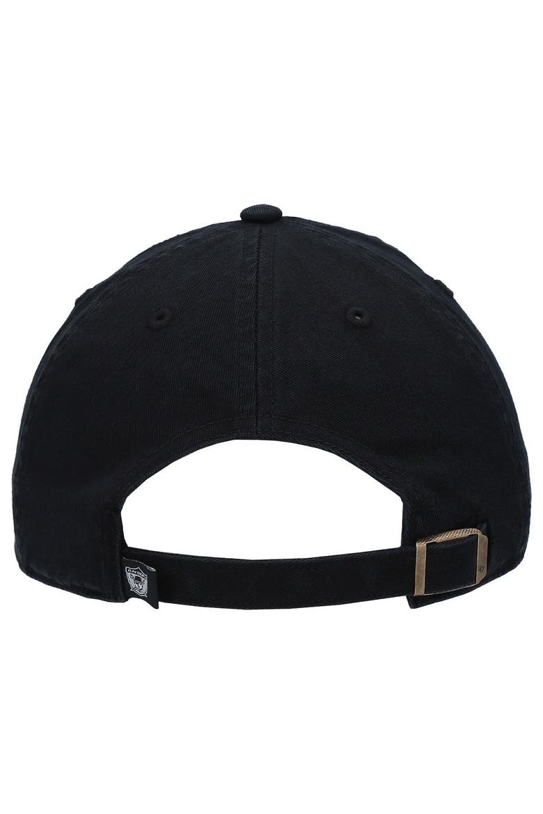 Men's '47 Black Las Vegas Raiders Clean Up Legacy Adjustable Hat, Alternate, color, BLACK