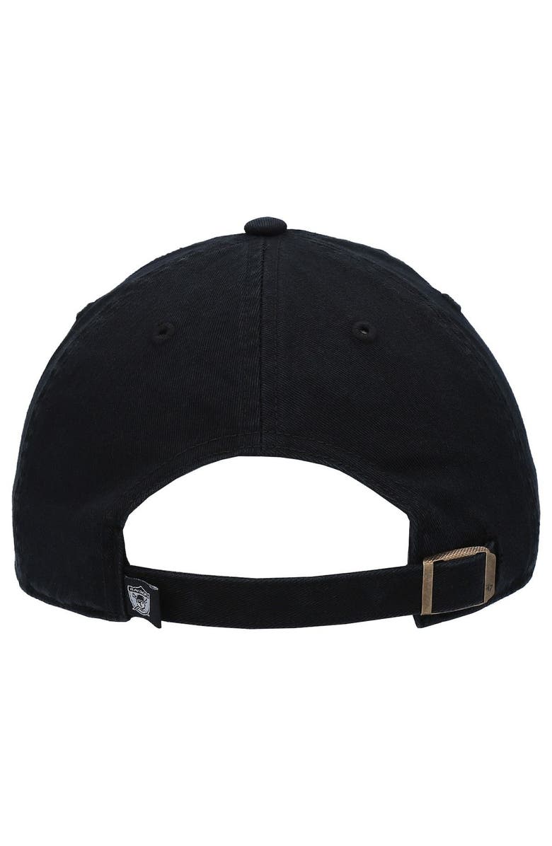 '47 Men's '47 Black Las Vegas Raiders Clean Up Legacy Adjustable Hat, Alternate, color, Black