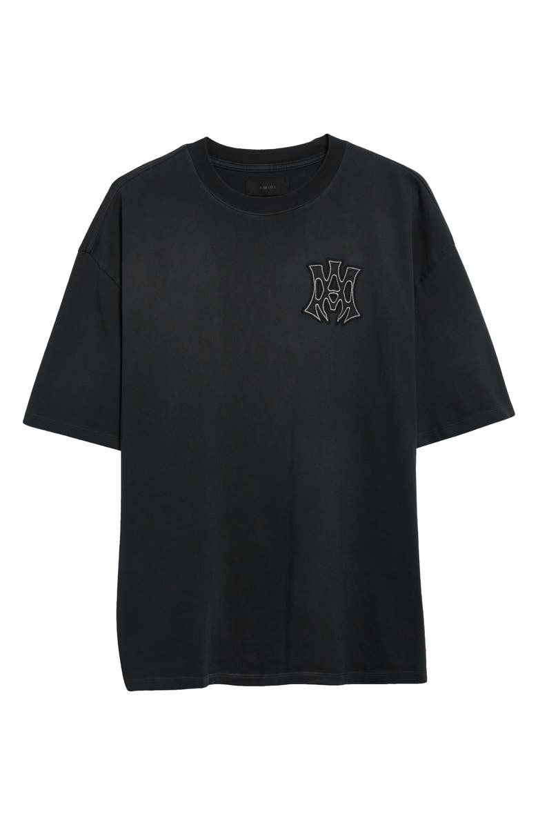 AMIRI Skate Logo Patch Cotton T-Shirt, Alternate, color, Black